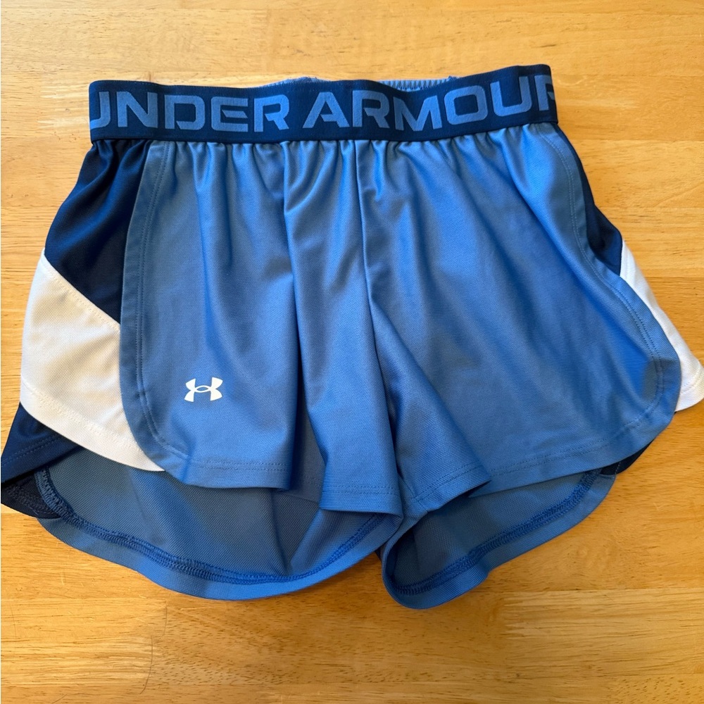 Under Armour Women’s Loose Fit Blue Workout Gym Shorts-XS
